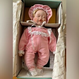 Pink Baby Doll with Lace Trim